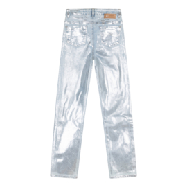 Straight fit jeans IBJ girls silver coated 970019