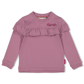 Sweater JUBEL forest fancy ruches Lila 91600411
