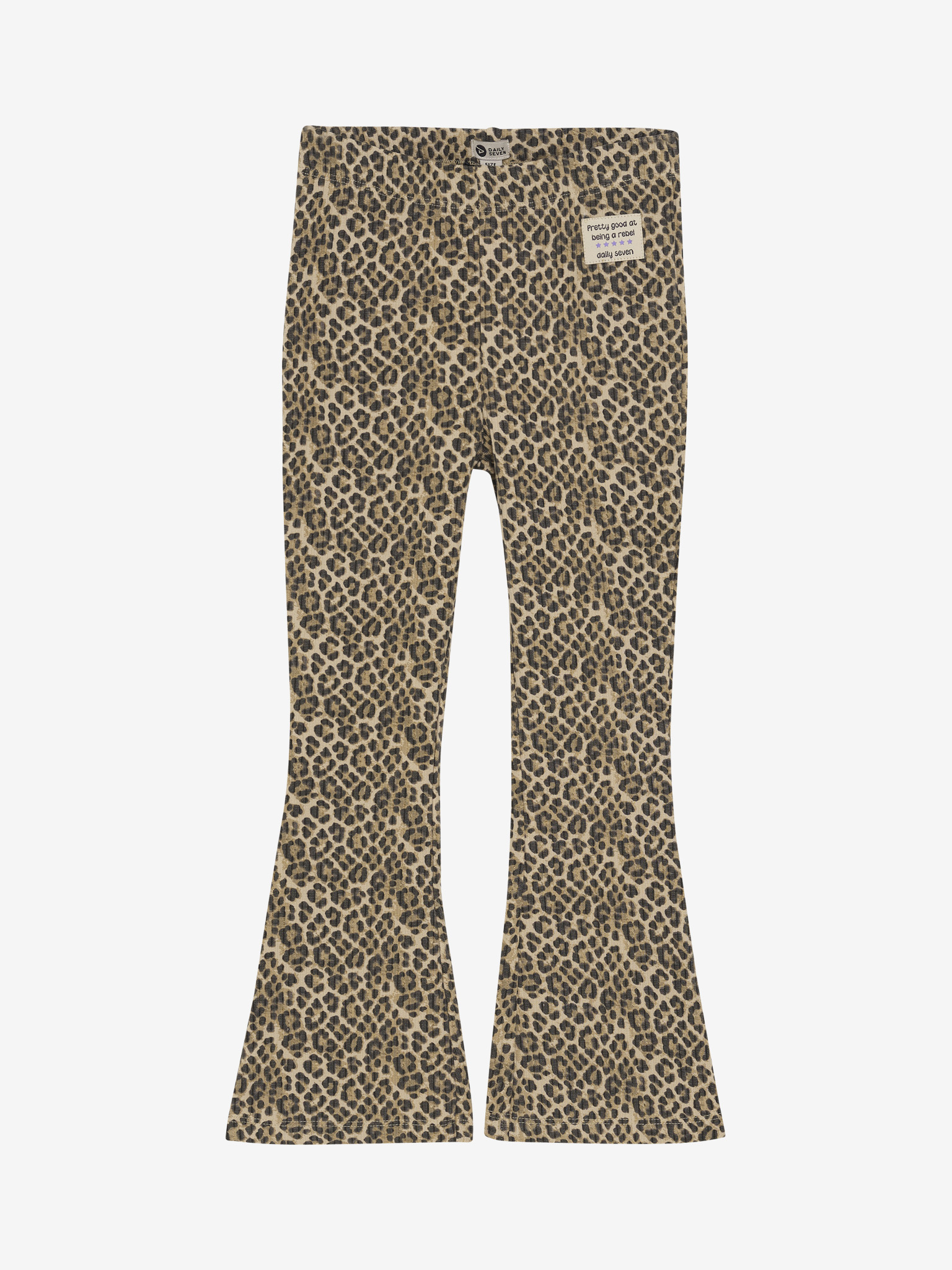 Flared broek DAILY7 GIRLS animal latte sand 930256