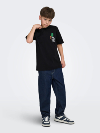 Shirt ONLY&SONS Fred black flower