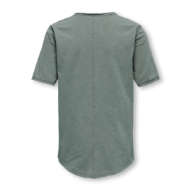 Long t-shirt ONLY&SONS Benne castor grey