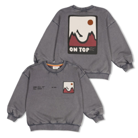 Oversized sweater STURDY Mountain top 71600669 grijs