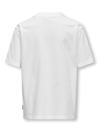 T-shirt ONLY&SONS Fred white