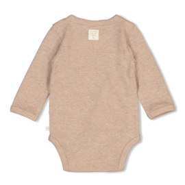 Wikkelromper rib FEETJE the magic is in you taupe