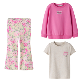 NAME IT GIRLS flower roze