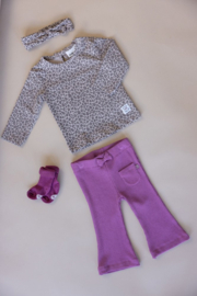 Flared broek FEETJE better together lila 52202444