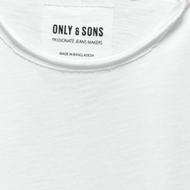Long t-shirt ONLY&SONS Benne white