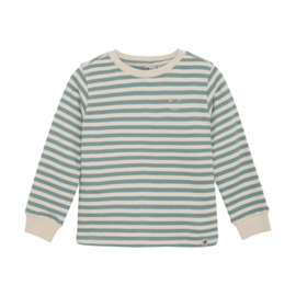 Longsleeve small stripe DAILY7 ocean green (920121)