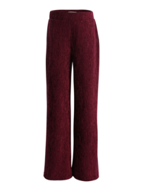 Velvet wide leg broek LOOXS little 7670 ruby red
