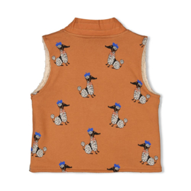 Omkeerbaar gilet JUBEL amour toujours camel 91200014