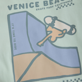 T-shirt backprint DAILY7 aqua foam (920131)