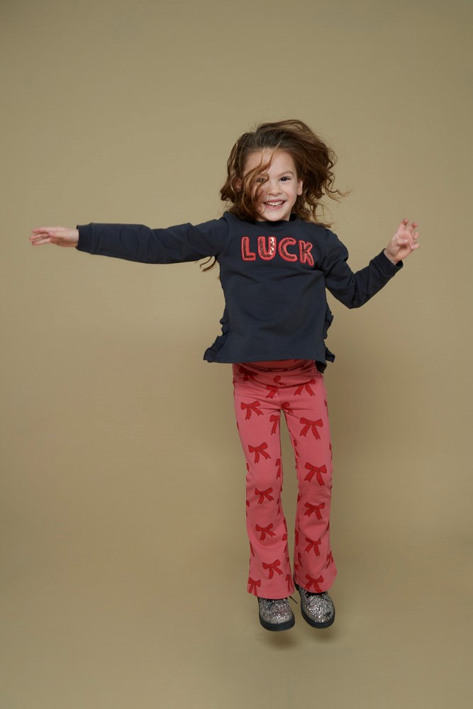 Flared broek JUBEL queen of hearts roze 92200495