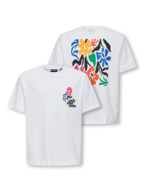 Shirt ONLY&SONS Fred bright white flower