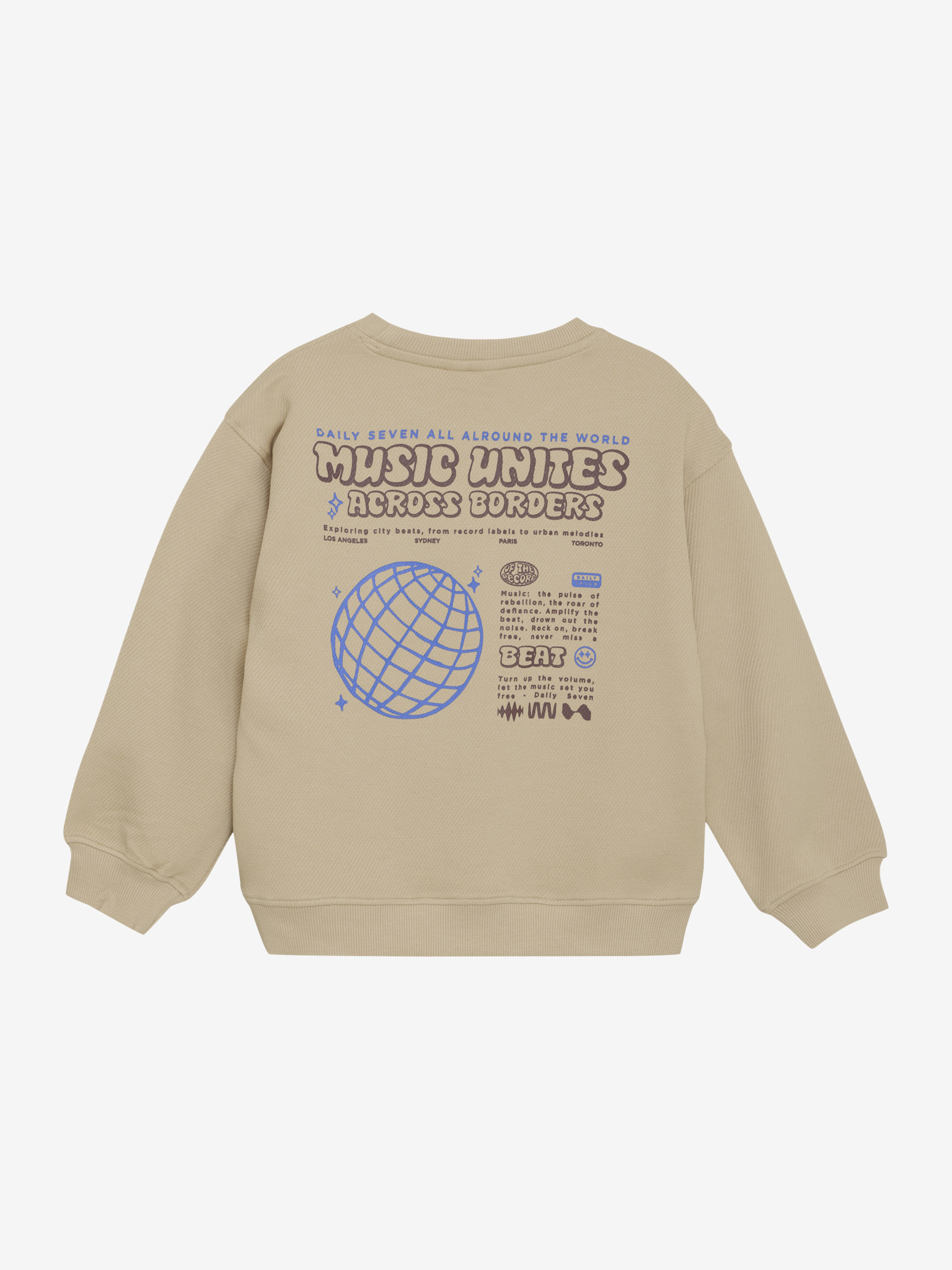 Sweater oversized DAILY7 latte sand 920178