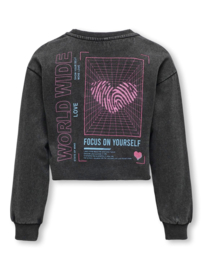 Korte sweater ONLY astrid heart