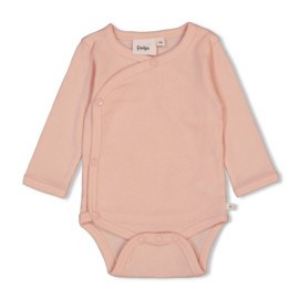 Wikkelromper rib FEETJE the magic is in you roze