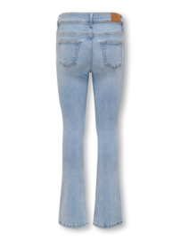 Flared denim broek ONLY blush light blue