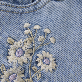 Flared embroideries jeans DAILY7 medium denim (930111)
