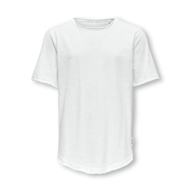 Long t-shirt ONLY&SONS Benne white