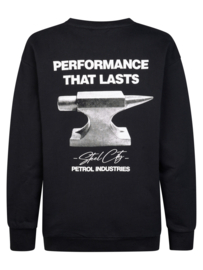 Sweater PETROL round neck B-3060-SWR376 deep black