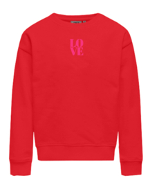 Sweater ONLY Ditte red love