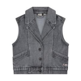 Denim gilet DAILY7 used grey denim 930009