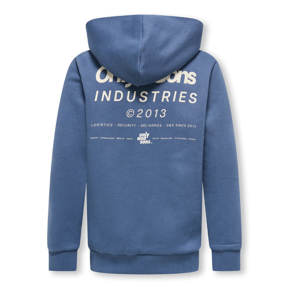 Hoodie ONLY&SONS Hudson indigo