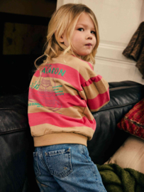 Sweater DAILY7 GIRLS big stripe 930518 ginger root