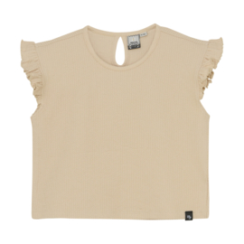 Ruffle cropped shirt IBJ sandshell (970249)