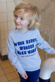 Sweater STURDY waves and whales blauw 71600643