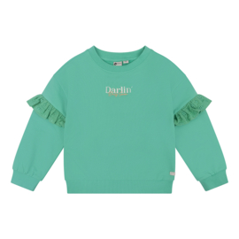 Organic oversized sweater DAILY7 4021 green sea