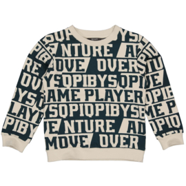 Sweater QUAPI Danny bottle green text