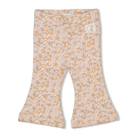 Flared broek FEETJE creme aop flower field 52202348