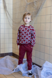 Broek STURDY waves and whales bordeaux 72200247