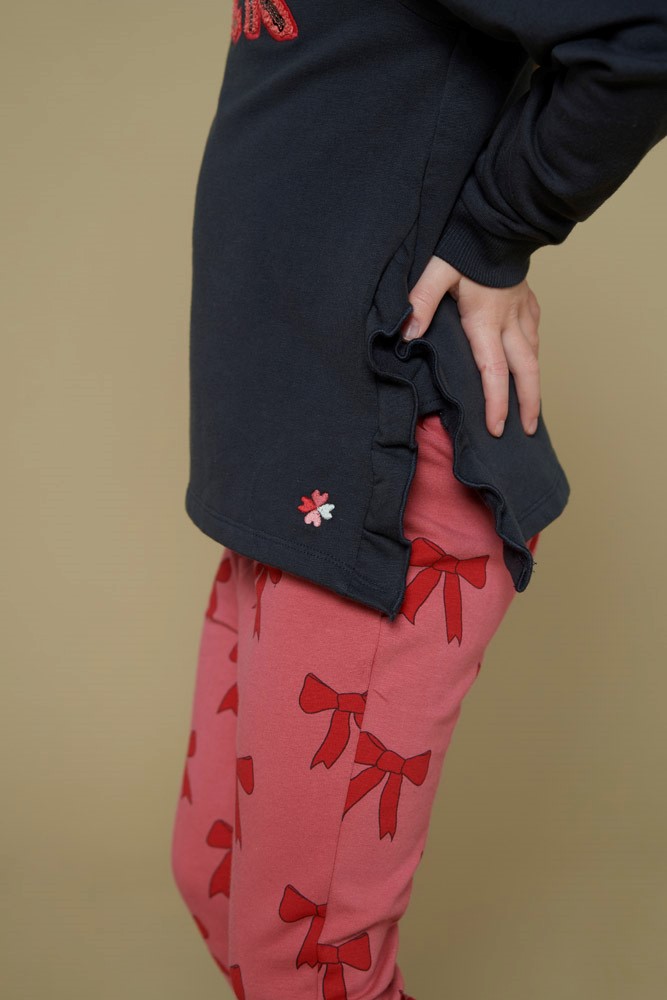 Flared broek JUBEL queen of hearts roze 92200495