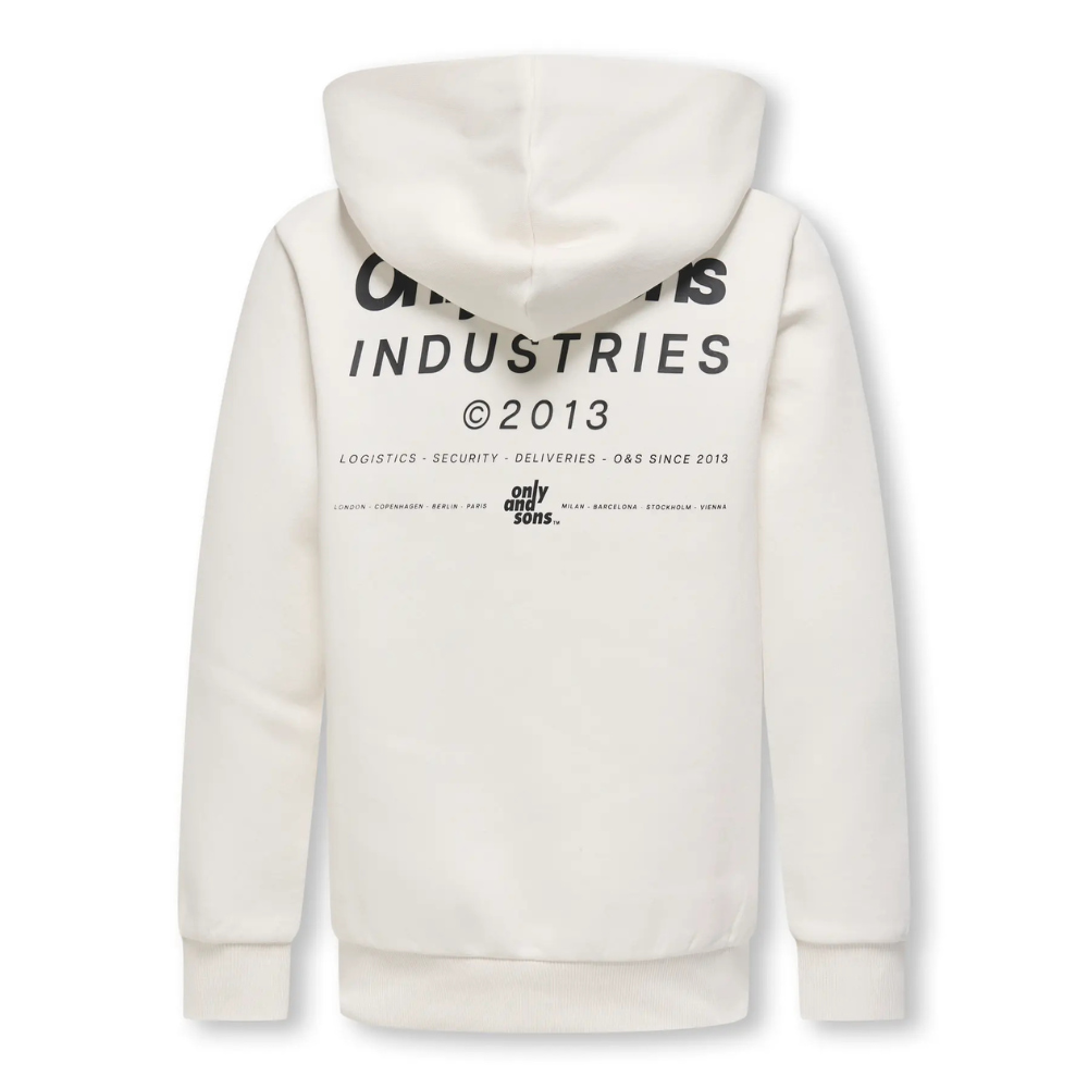 Hoodie ONLY&SONS Hudson wit