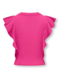 Shirt ONLY nella ruffle roze