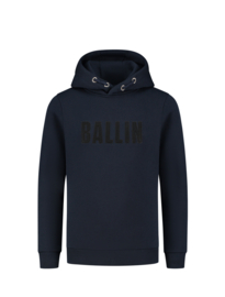 Hoodie BALLIN junior perforated logo navy 24037308