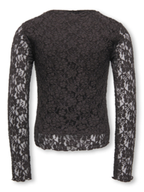 Longsleeve LEIKA LS LACE TOP NOOS black coffee