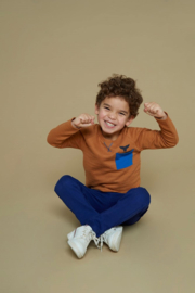 Longsleeve STURDY waves and whales hazelnoot 71600640