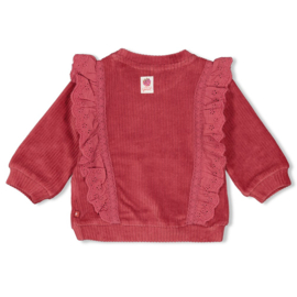 Sweater Feetje You're so sweet berry rib 51602441