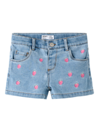 Korte broek NAME IT girls Rose light blue denim