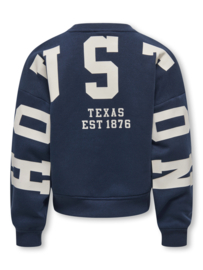 Trui SWEAT L/S BACK/SLEEVE PRINT NOOS night sky