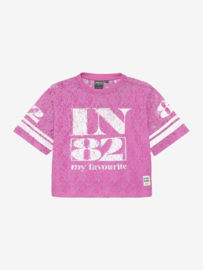 Wide t-shirt IBJ GIRLS lace rosebud 970957