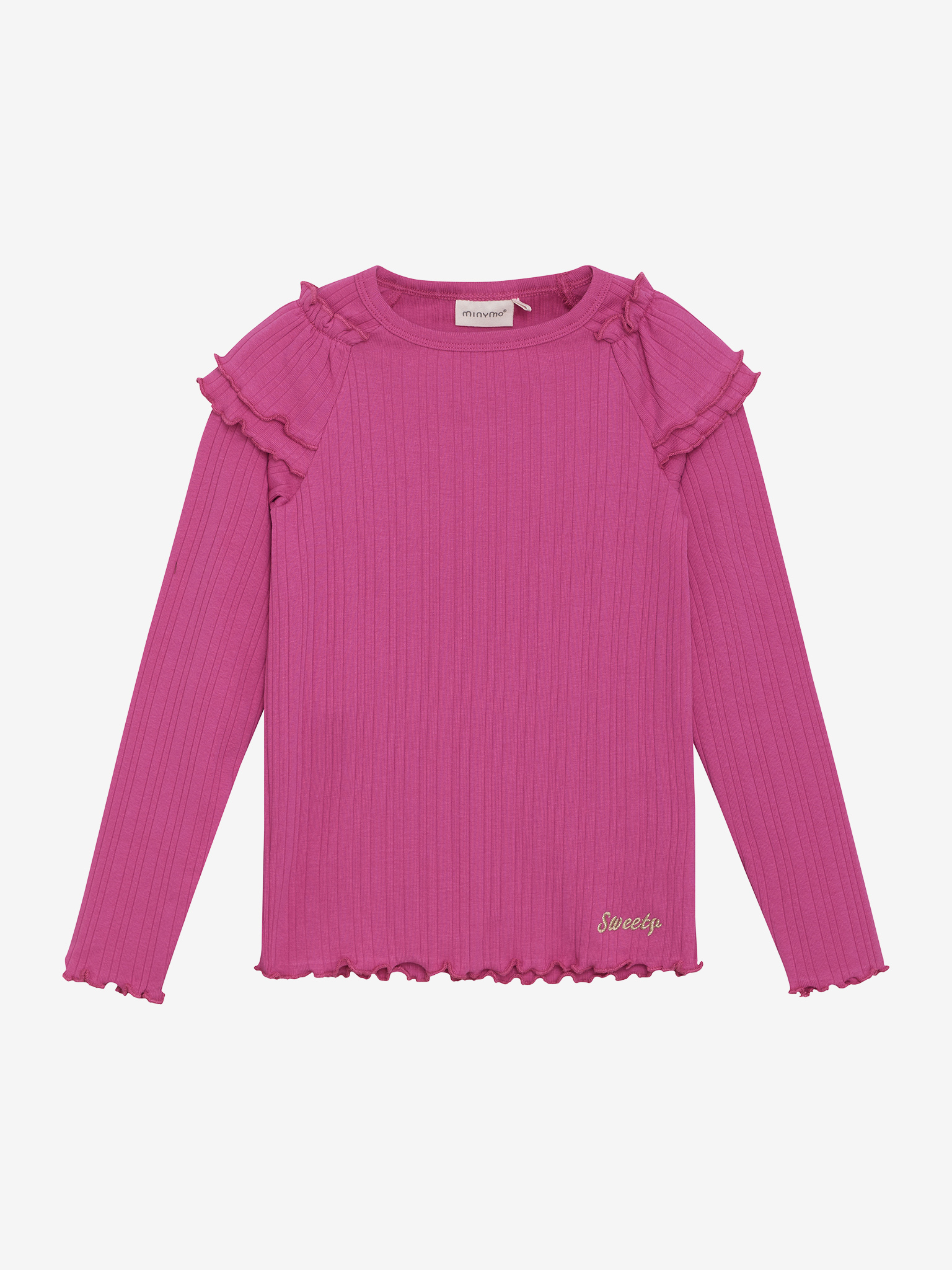 Longsleeve Minymo girls roze 124006