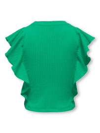 Shirt ONLY nella ruffle green