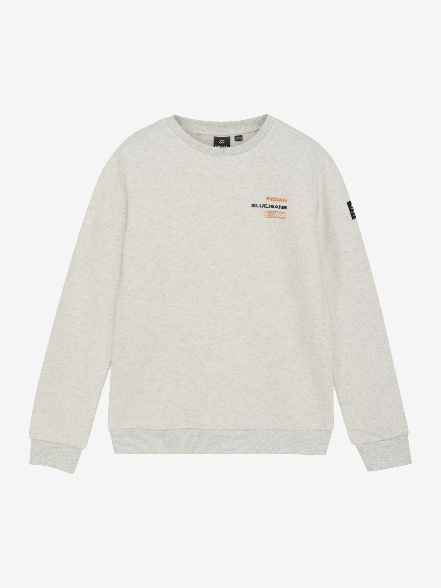 Loose fit sweater IBJ boys light grey melange 960435