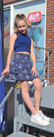 Rokje IBJ leafprint blue (970210)