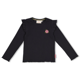 Longsleeve JUBEL moon flowers 91600472 antraciet
