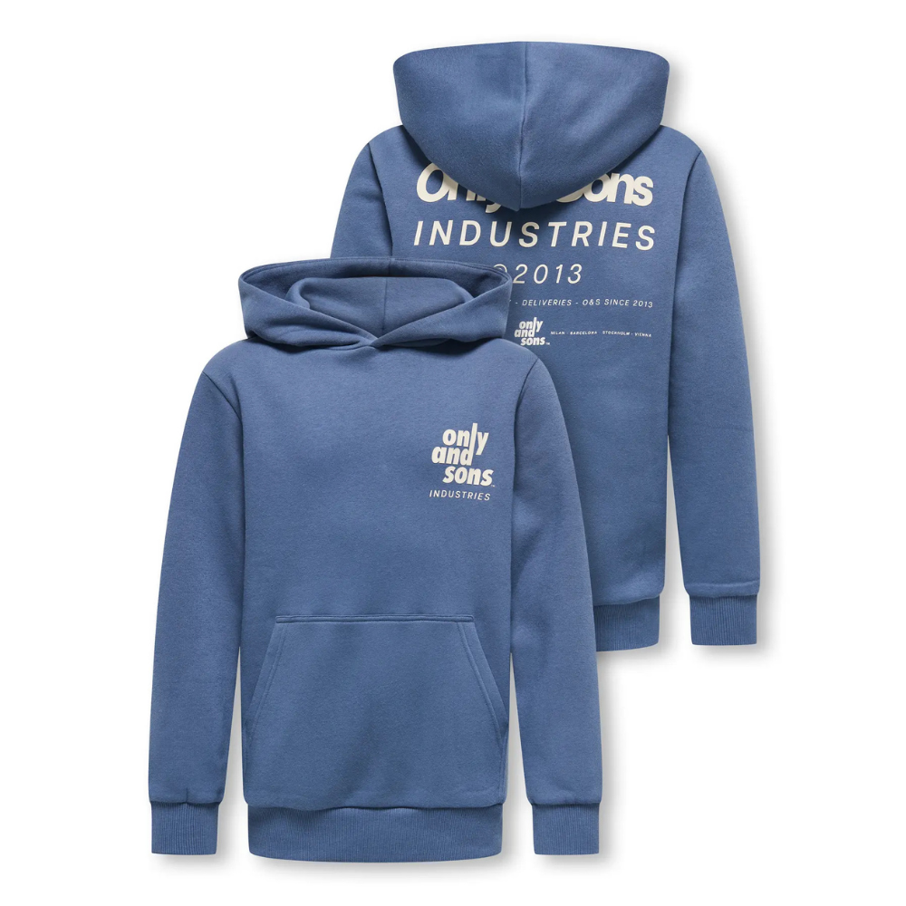 Hoodie ONLY&SONS Hudson indigo